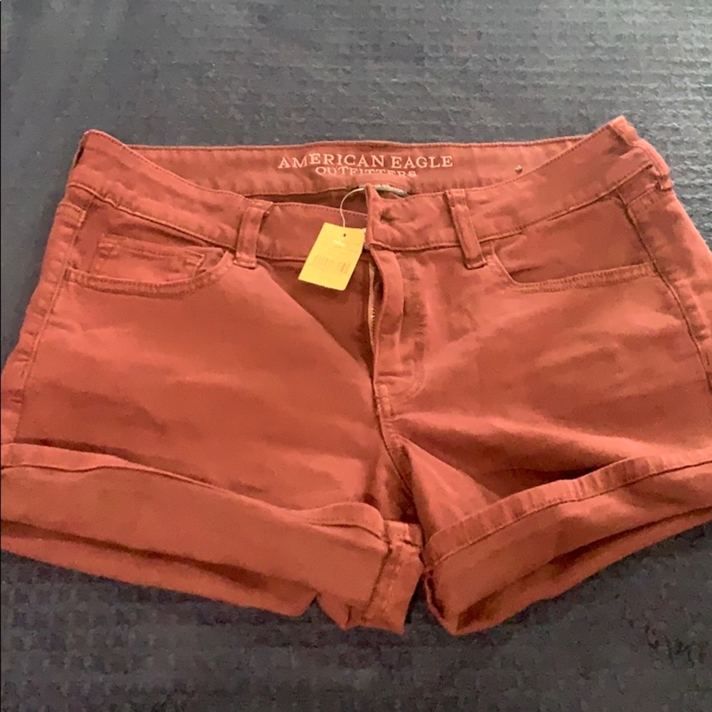 American eagle super stretch jean shorts size 10